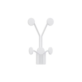 Wallity Giraffe-B Gancho de pared metálico Blanco